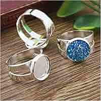 080231  リング台座ペンダント台座5個セット 指輪 台座 卸通信販売店-リング台座・指輪パーツ卸売り